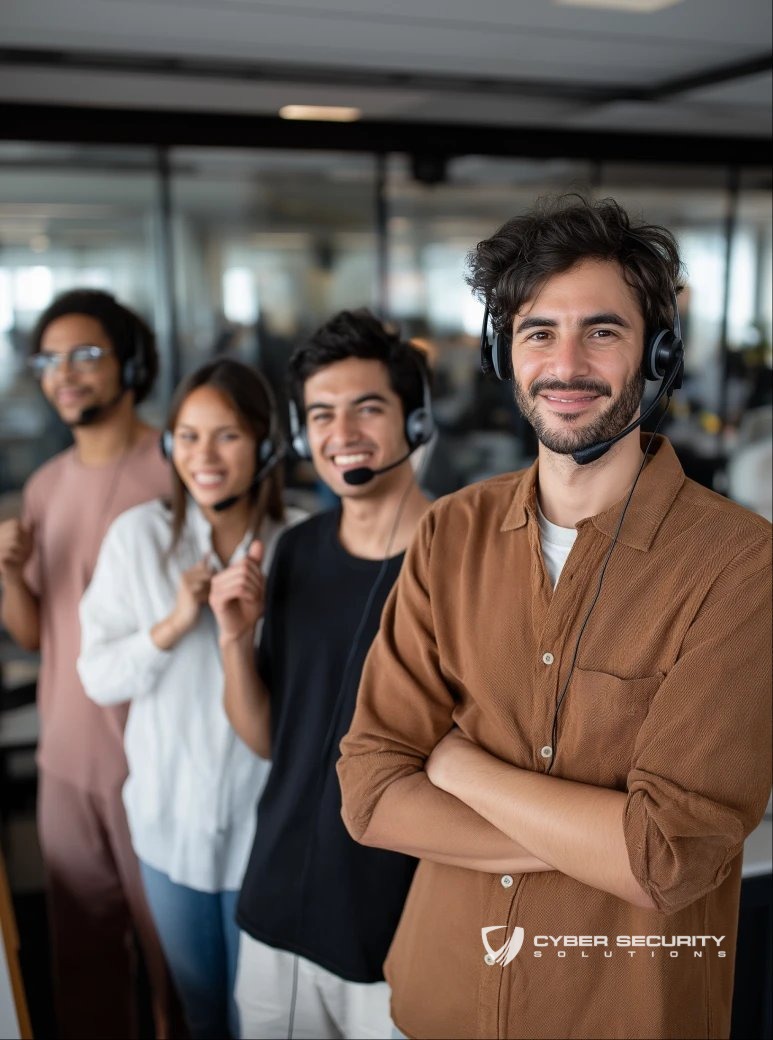 Team collaborating on secure IT solutions for an engineering firm, ensuring seamless operations with Engineering Firm IT Serv